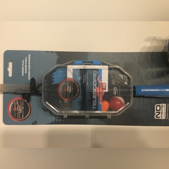 South Bend R2F Telescopic Spinning Fishing Rod & Reel w/ Tackle BOX - Picture 5 of 6